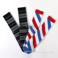 custom embroidery jacquard novelty striped socks